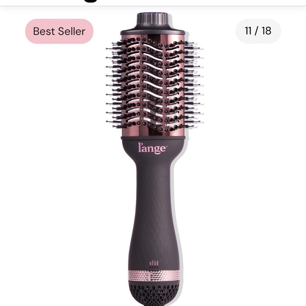 Lange Black and Pink Hair Styling Brush